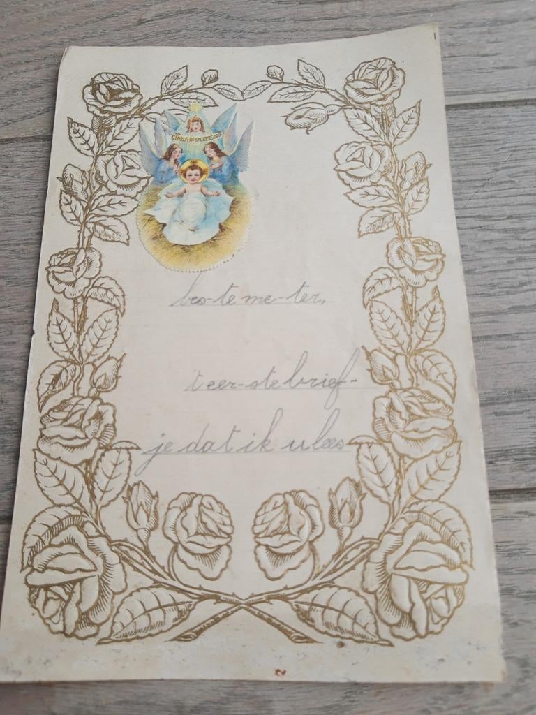 Nieuwjaarsbrief Balegem 1934, Antiek en Kunst, Ophalen of Verzenden