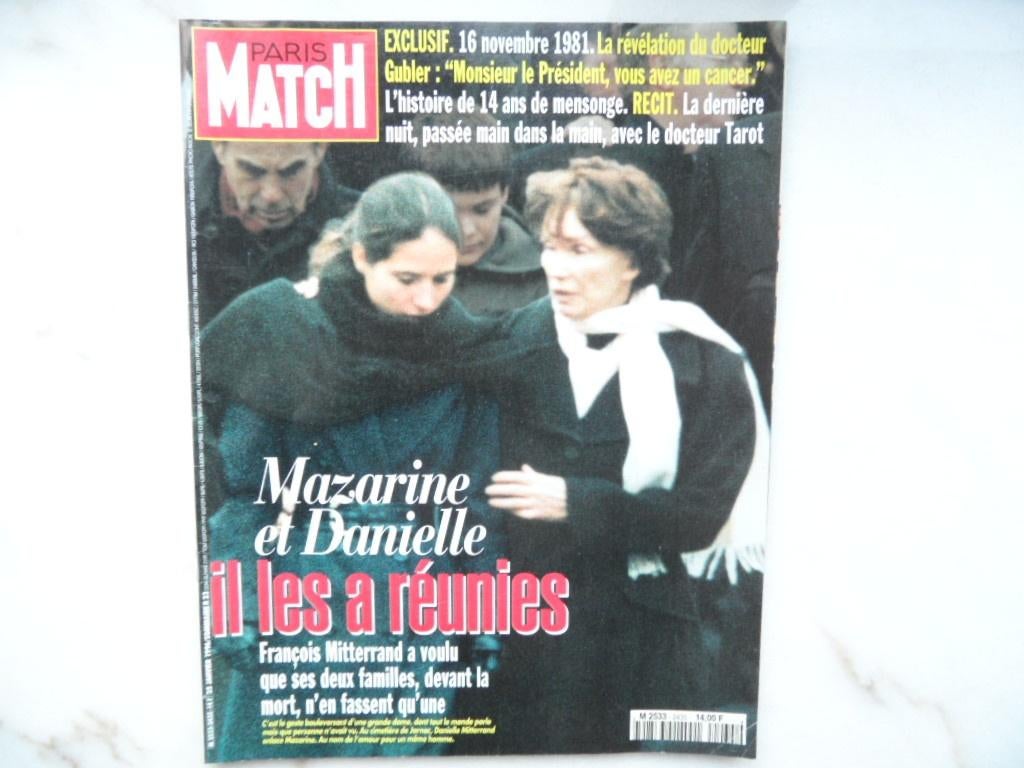 Paris Match MITTERRAND, Enlèvement ou Envoi, Comme neuf, Glossy