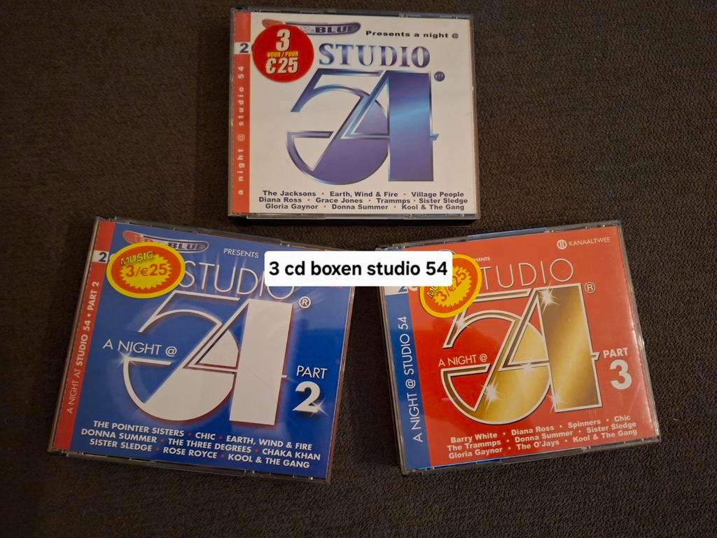 3 CD BOXEN STUDIO 54 !IN ZEER GOEDE,STAAT, Ophalen of Verzenden, Zo goed als nieuw, R&B, Boxset