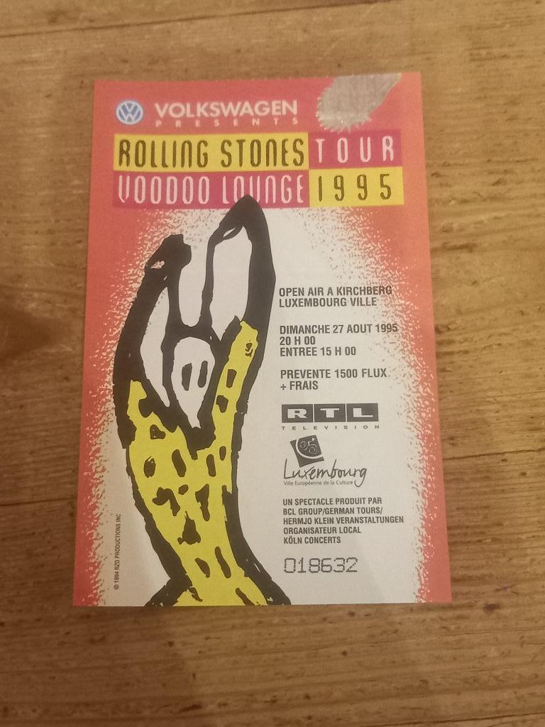 Ticket van The Rolling Stones, Tickets & Billets, Concerts | Rock & Metal, Une personne, Août, Rock of Poprock