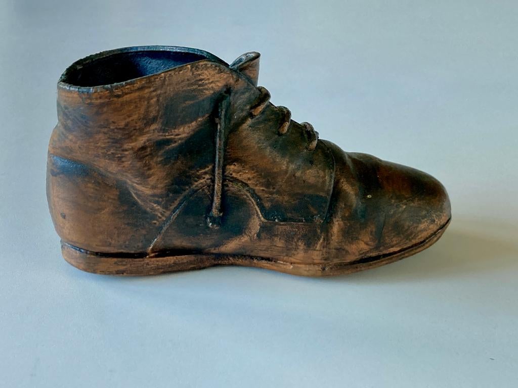 Vintage gebronsde kinderschoen, Ophalen of Verzenden