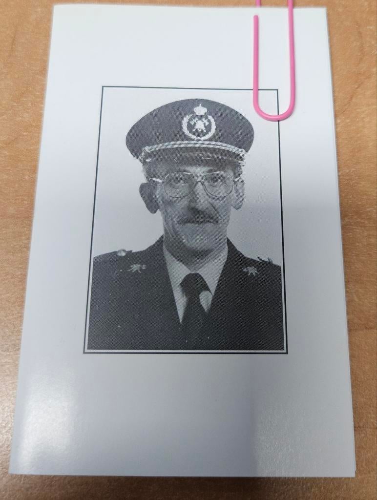 Michel Deprez brandweer Diksmuide, Verzamelen, Bidprentjes en Rouwkaarten, Ophalen of Verzenden