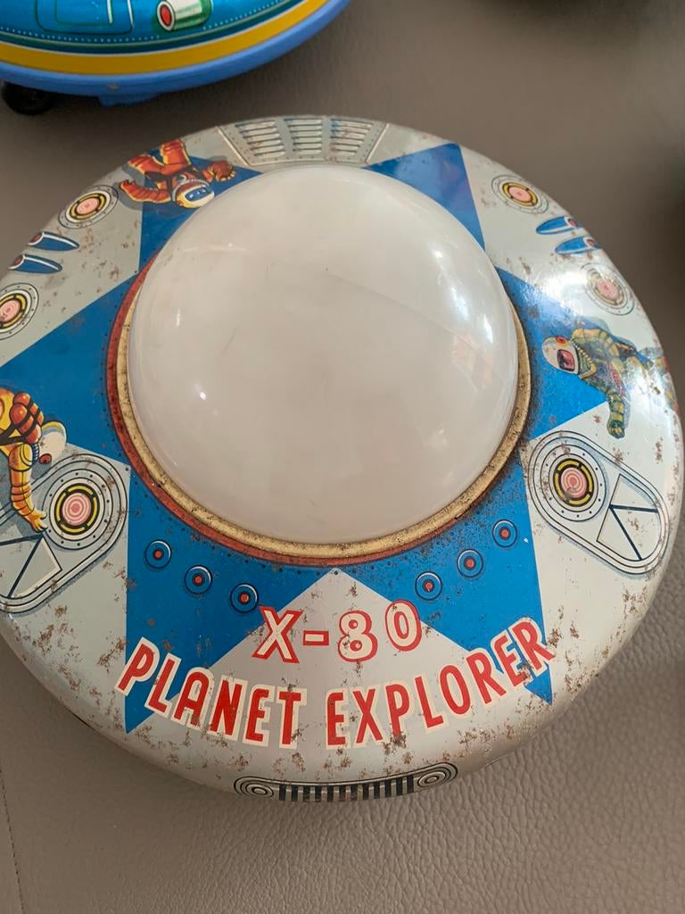X-80 Planet Explorer tin toy UFO space, Enlèvement ou Envoi