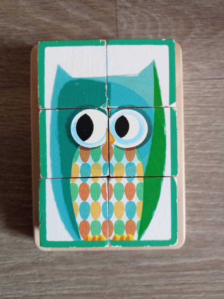 Houten blokkenpuzzel Janod, Kinderen en Baby's, Ophalen, Gebruikt