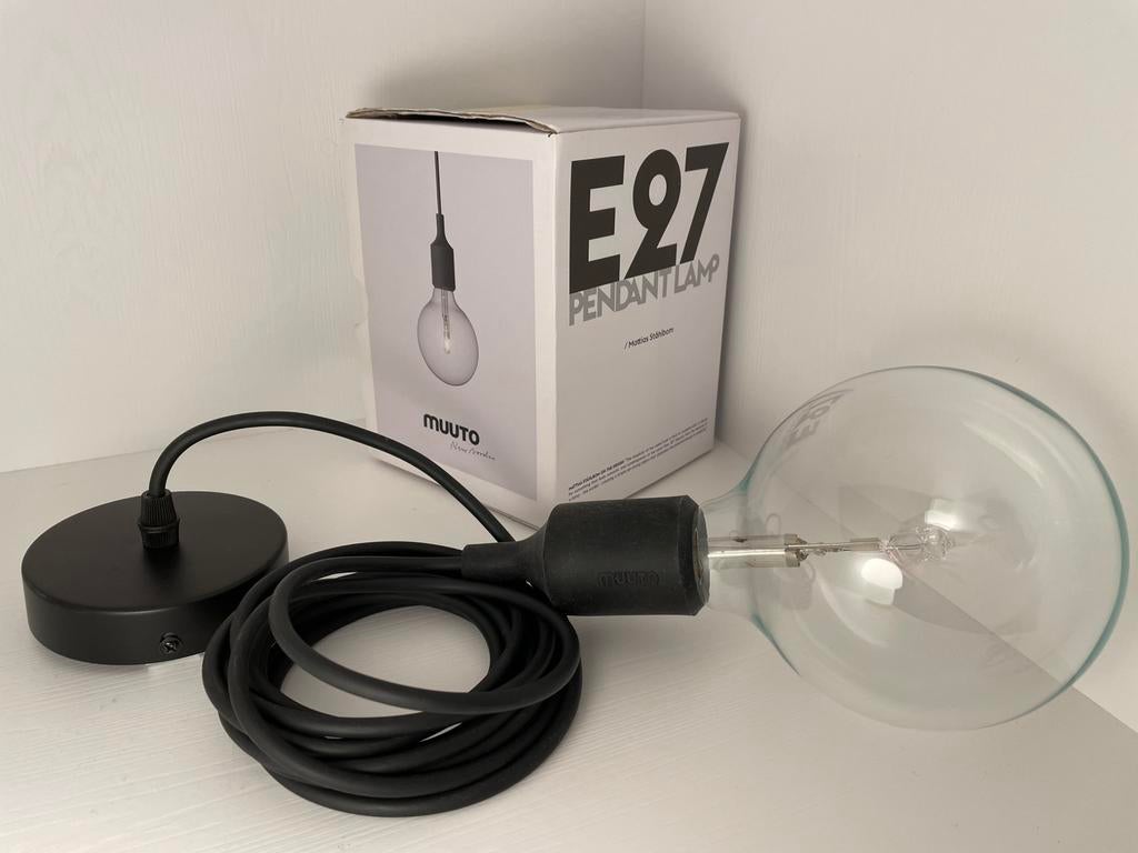 Muuto E27 pendant design hanglamp zwart, Huis en Inrichting, Ophalen, Gebruikt