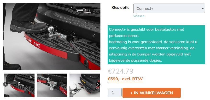 Achteropstap Rhino, Ophalen, Nieuw