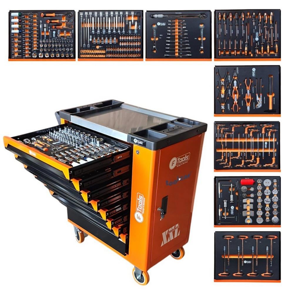 Nouveau CHARIOT À OUTILS XXL REMPLI DE 8 TIROIRS, Enlèvement ou Envoi, Neuf