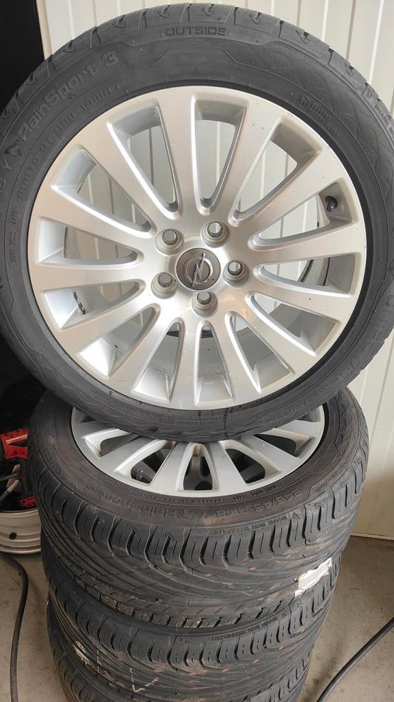 18inch alu velgen 250€ set zonder banden 5x120 opel et42, Ophalen, Gebruikt