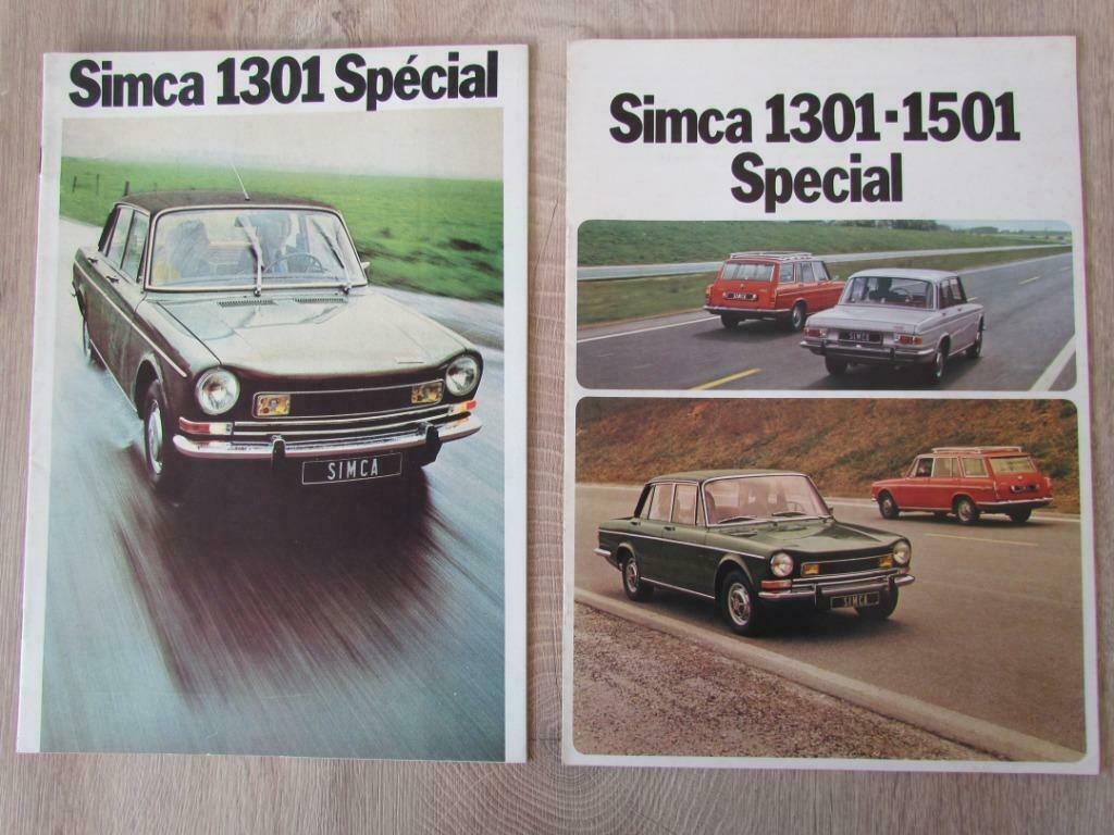 Folders Simca 1301 en 1501 special, Enlèvement ou Envoi, Comme neuf, Autres marques