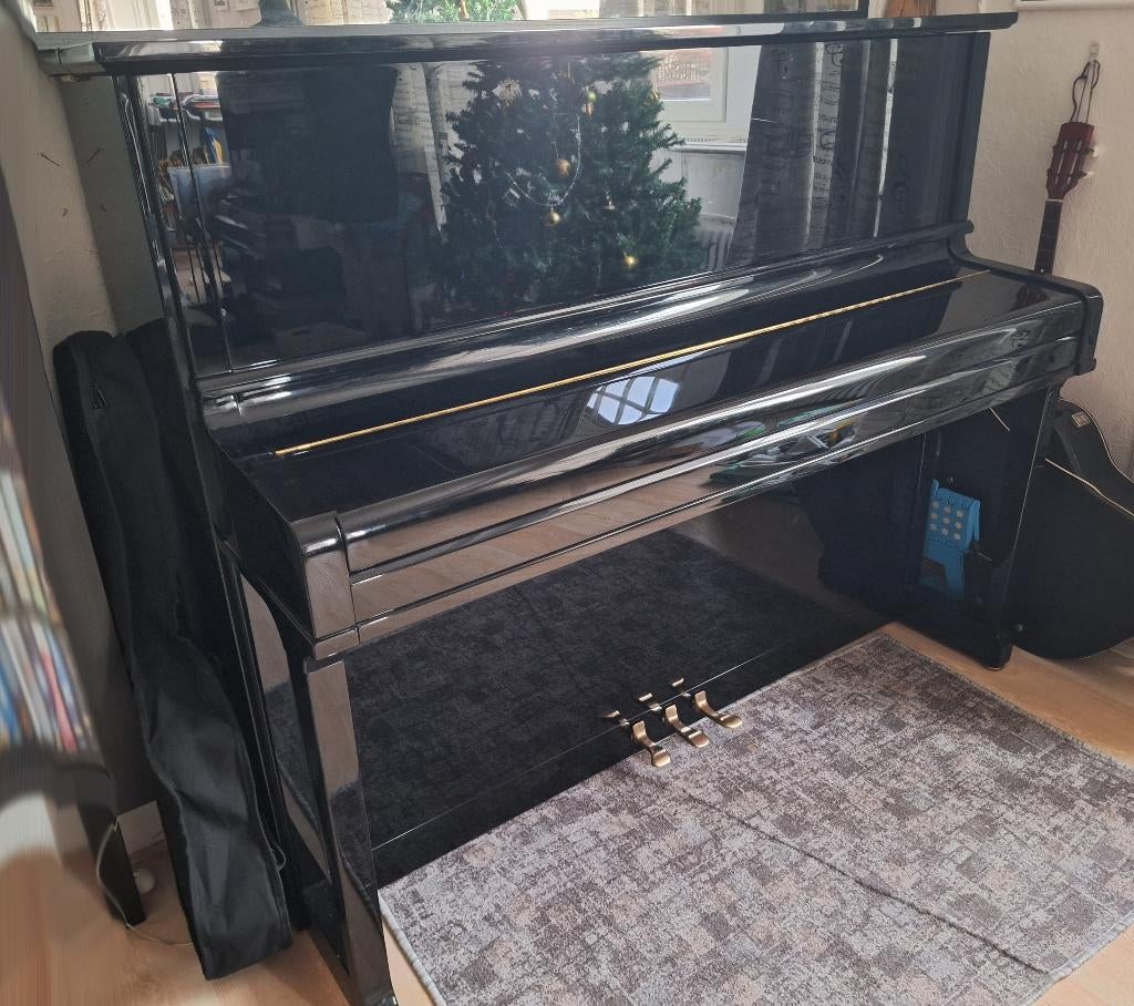 Piano droit de concert, Muziek en Instrumenten, Ophalen, Zwart, Zo goed als nieuw, Piano