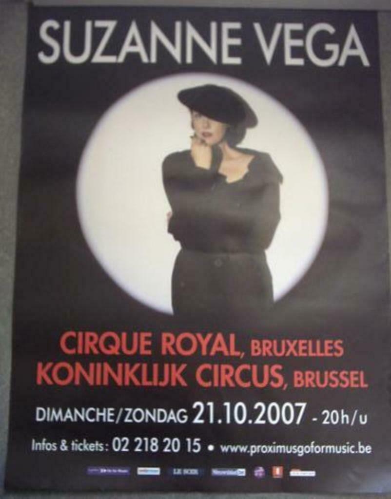 affiche/poster - Suzanne Vega (60x80), Ophalen of Verzenden, Nieuw