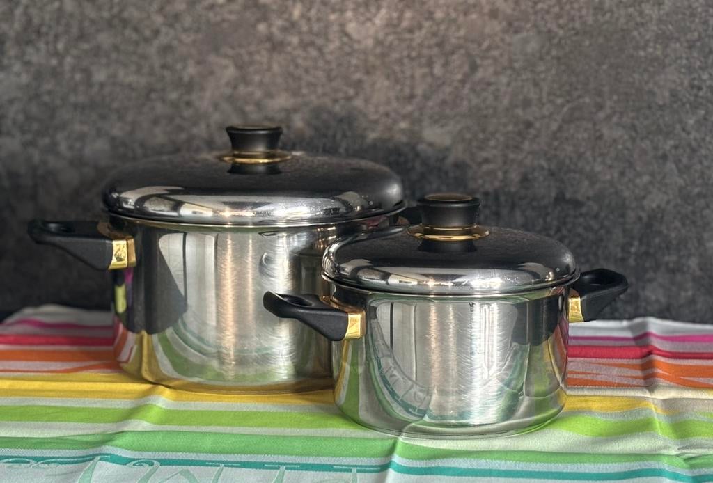 Roestvrijstalen steelpan, serviesgoed, keuken, Ophalen of Verzenden, Zo goed als nieuw, Inox