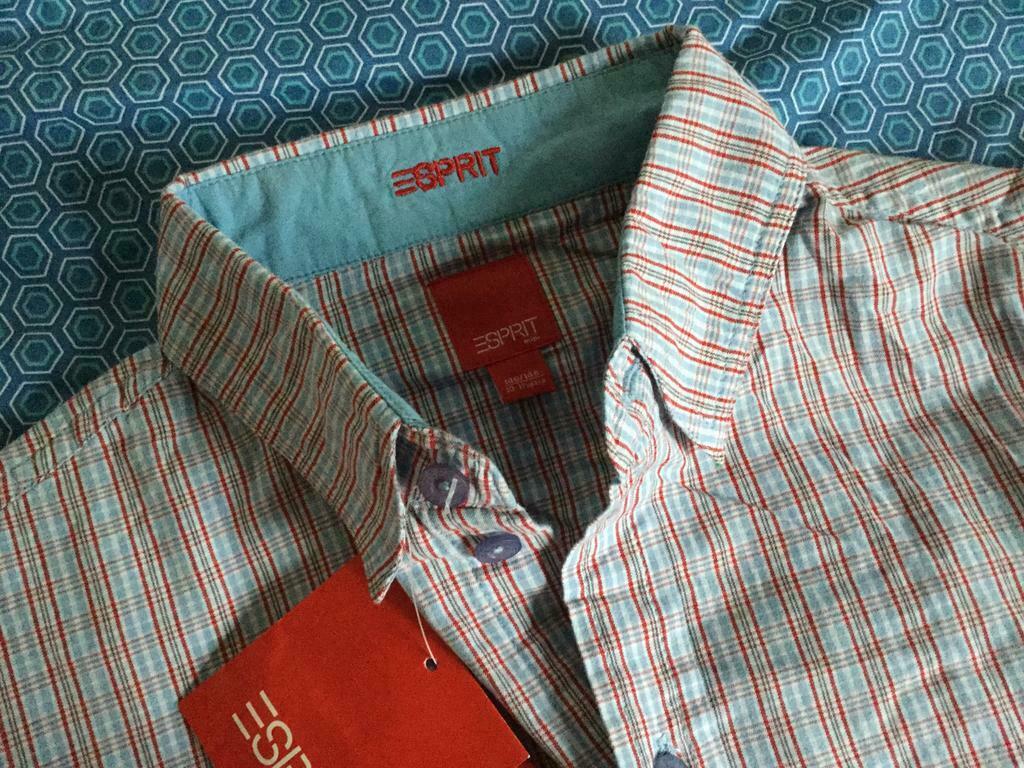 Esprit nouvelle chemise à carreaux taille 140-146, Enlèvement ou Envoi, Neuf, Garçon, Chemise ou Chemisier