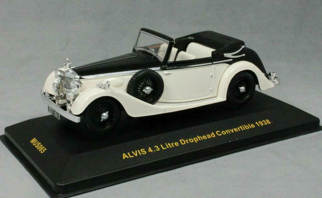 1:43 Ixo Alvis 4.3 Litre Drophead Convertible 1938 RHD, Ophalen of Verzenden, Zo goed als nieuw, Auto