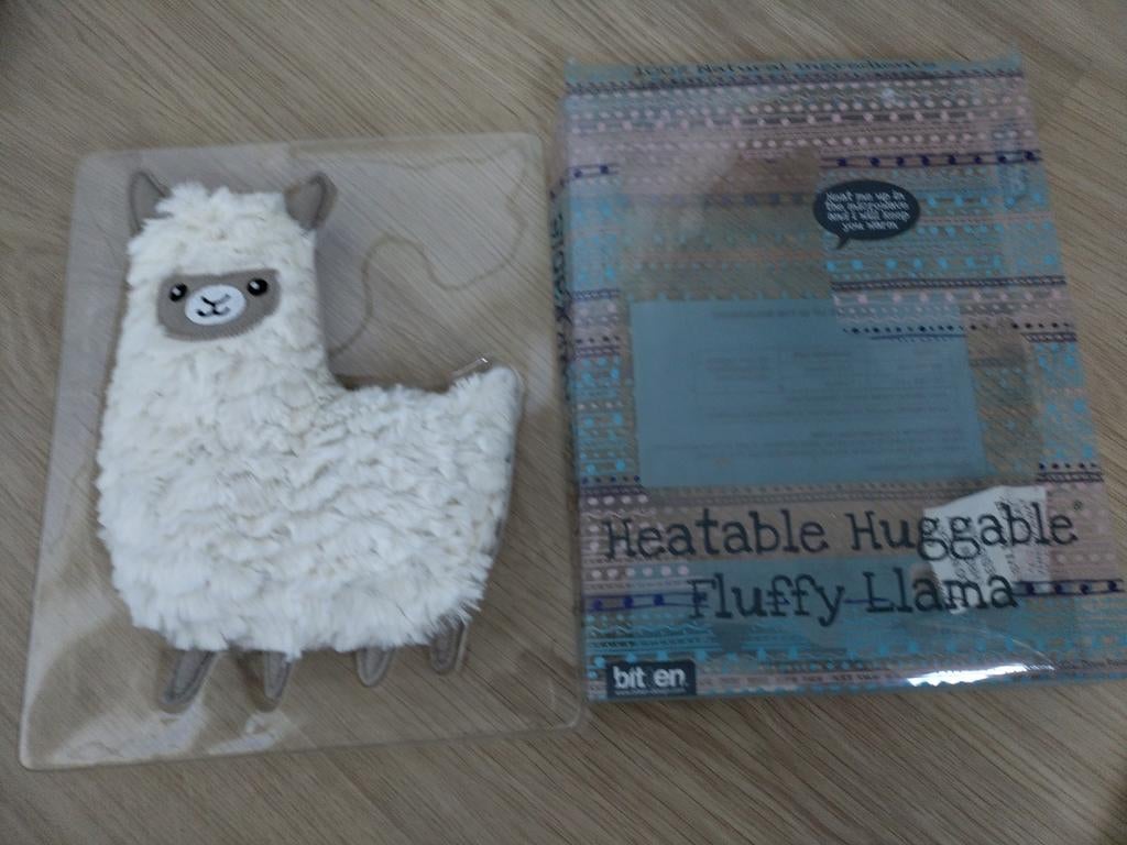Heatable huggable fluffy llama - warmtekussen, Ophalen of Verzenden, Zo goed als nieuw
