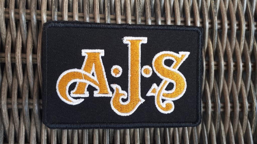 AJS Moto Thermocollant Emblème Logo - 92 x 60 mm, Enlèvement ou Envoi, Neuf