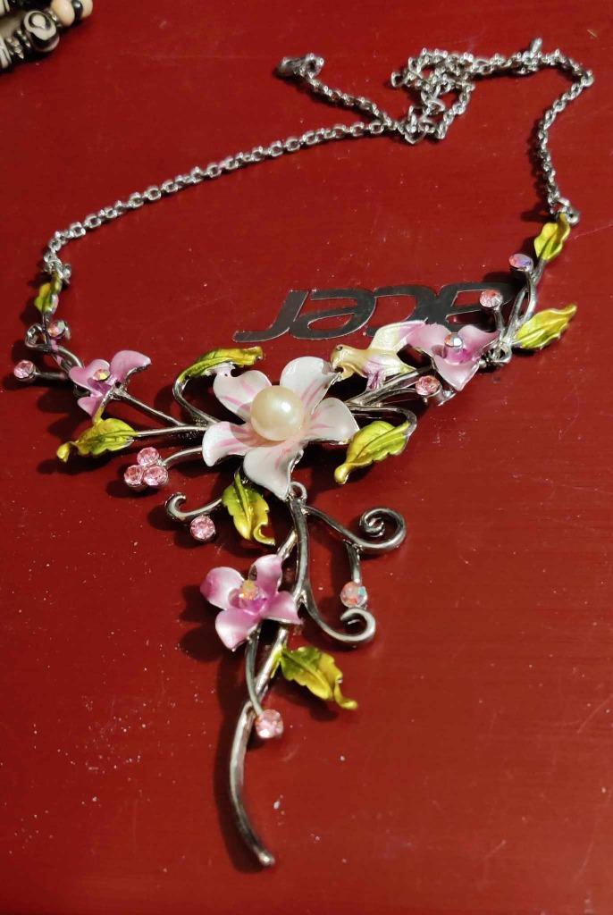 vintage sieraden ketting, Ophalen of Verzenden, Overige materialen, Ketting