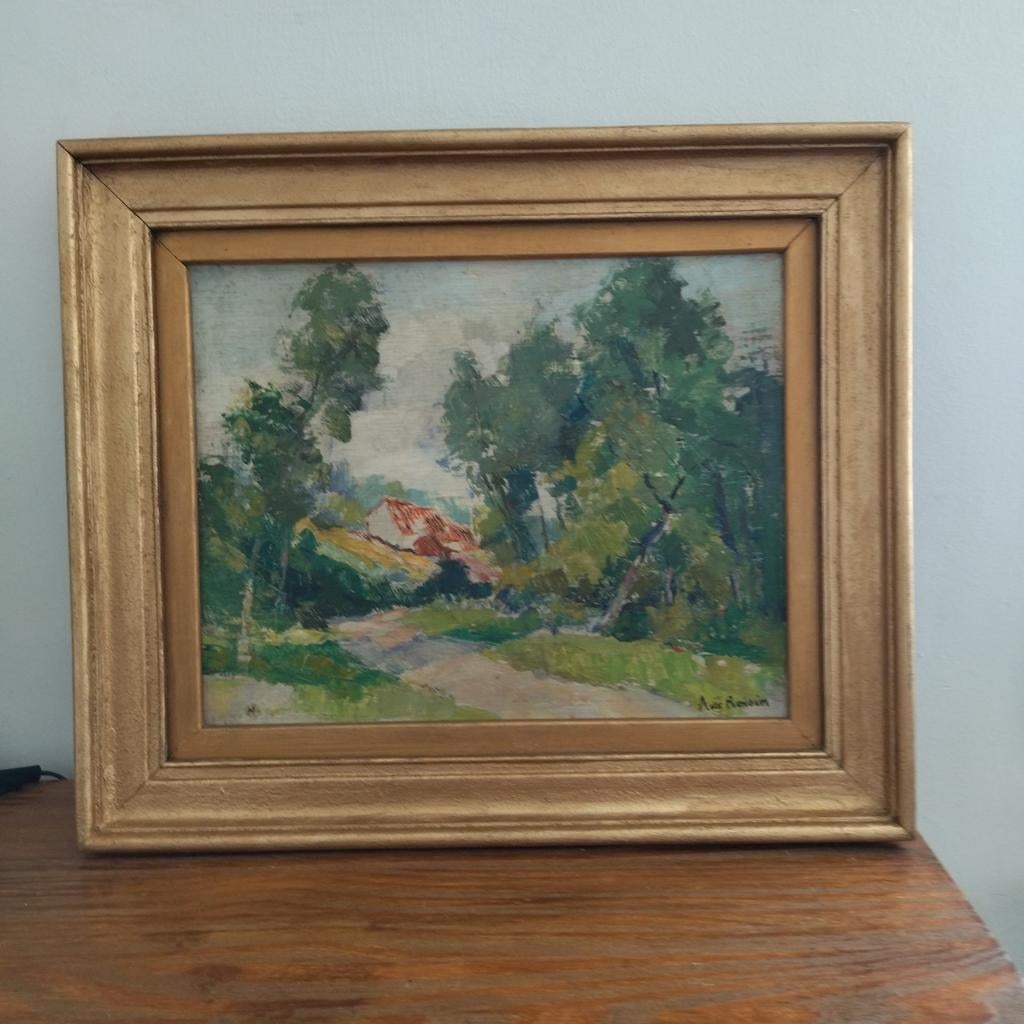 Schilderij van Auguste de Roisin, Antiek en Kunst, Kunst | Schilderijen | Klassiek, Ophalen of Verzenden
