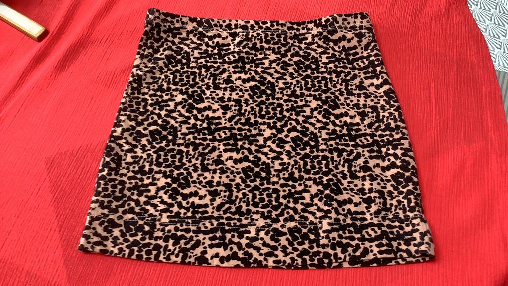 Katoenen stretch rokje met print. XS, H&M, Ophalen of Verzenden, Zo goed als nieuw, Maat 34 (XS) of kleiner