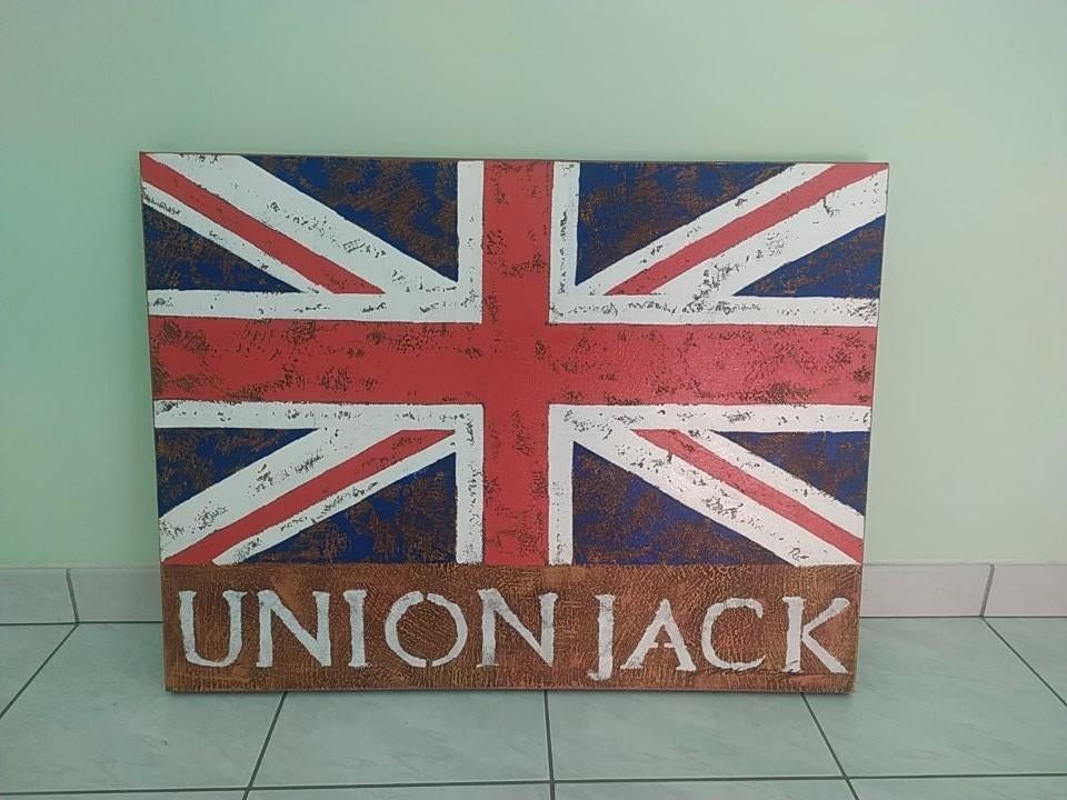Tableau Union Jack 80/60 cm, Enlèvement