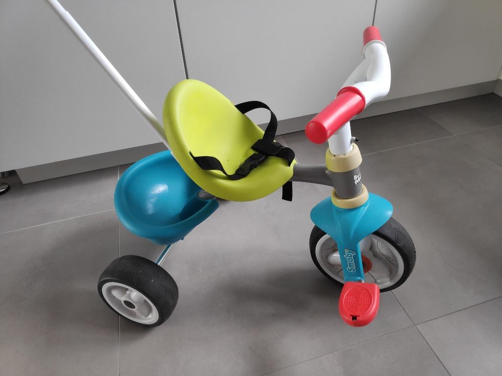 Smoby driewieler met duwstang, Enlèvement, Utilisé, Smoby, Tige de poussée