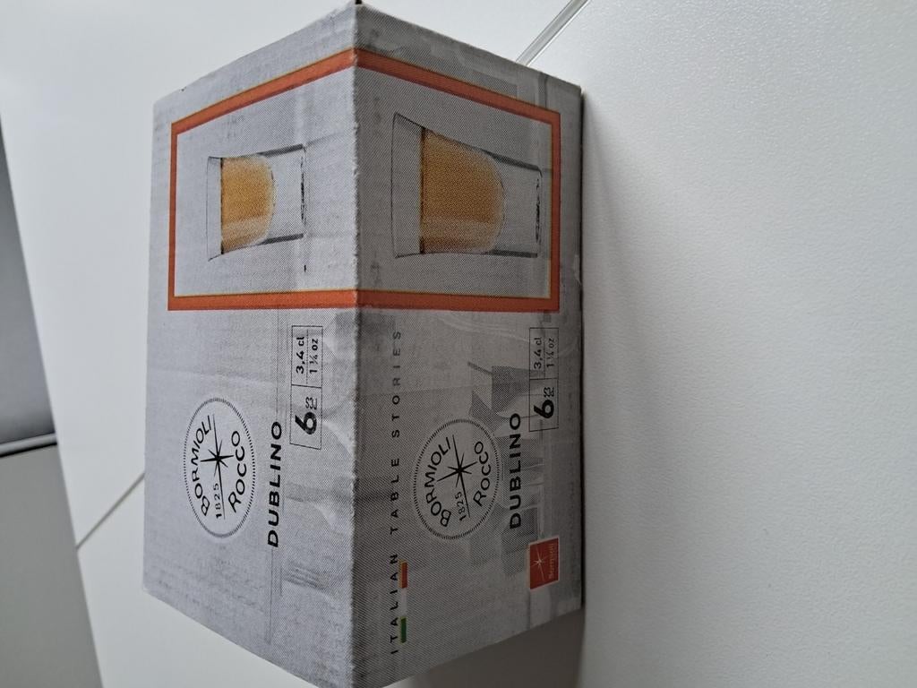 bormioli Rocco,6 stuks, Verzamelen, Glas en Drinkglazen, Ophalen, Nieuw