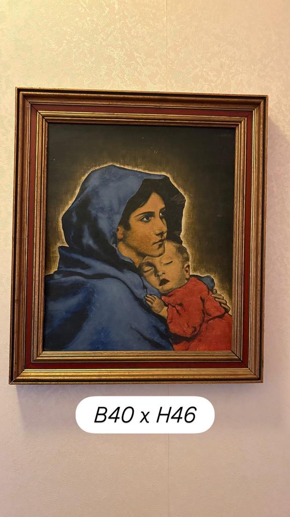 Schilderij moeder en kind, Antiek en Kunst, Ophalen