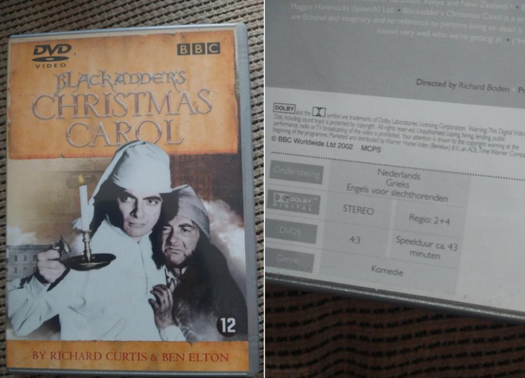 Blackadder 's christmas carol, Cd's en Dvd's, Dvd's | Klassiekers, Zo goed als nieuw, Ophalen of Verzenden