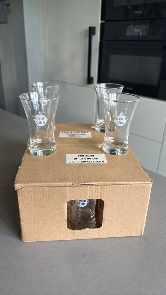 Havana Club shot glaasjes 12stuks, Verzamelen, Ophalen of Verzenden
