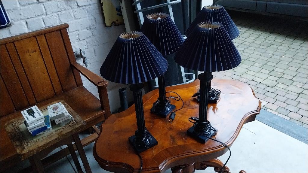 4 plastieken nachtlampen / staanlampen, Ophalen, Gebruikt, Kunststof