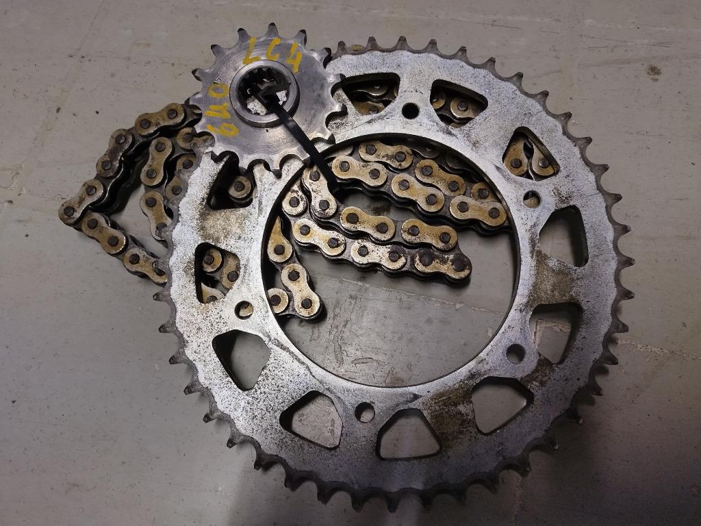 ktm lc4 620 kettingset 15 -45 tanden, Enlèvement ou Envoi, Utilisé