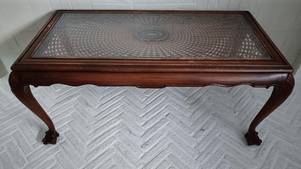 Table basse ancienne en bois osier., Enlèvement