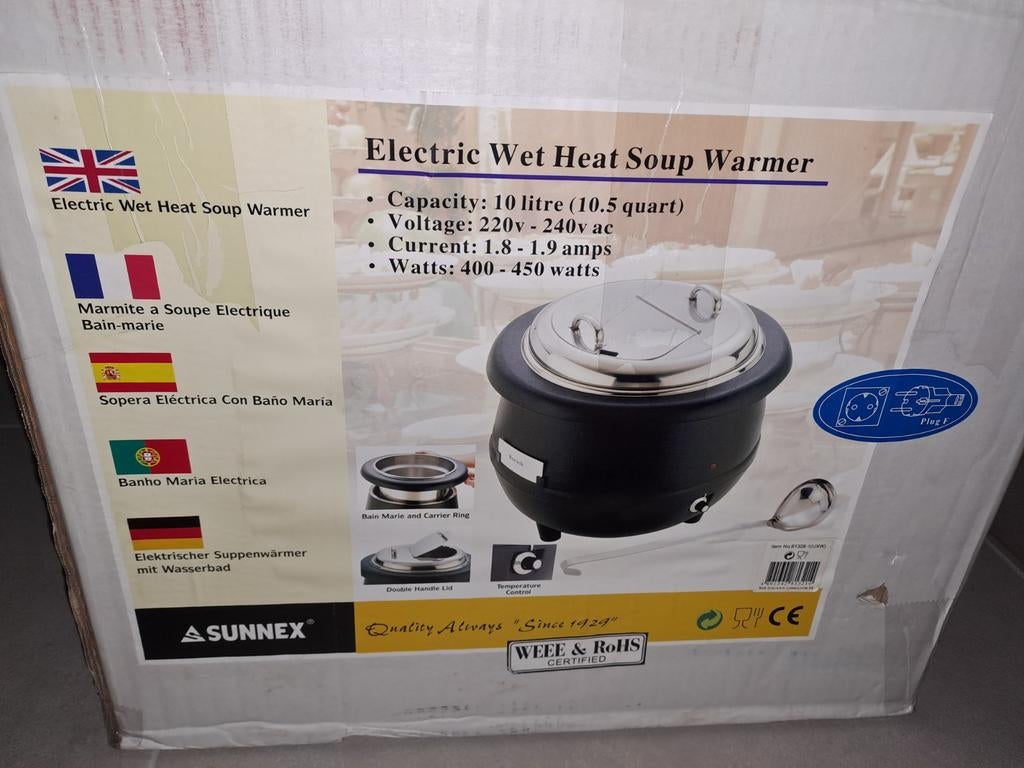 Nieuw!! Soepketel Sunnex met deksel 10l nooit gebruikt, Ophalen
