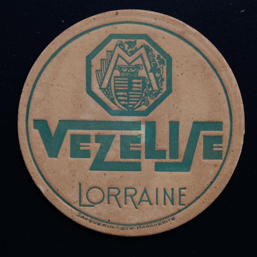Vezelize – Lorraine sous-bock bierviltje bierdeckel coaster, Collections, Enlèvement ou Envoi, Sous-bock