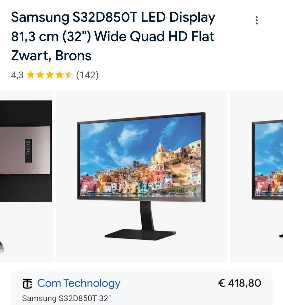 32 inch beeldscherm in perfecte staat, Enlèvement, Comme neuf