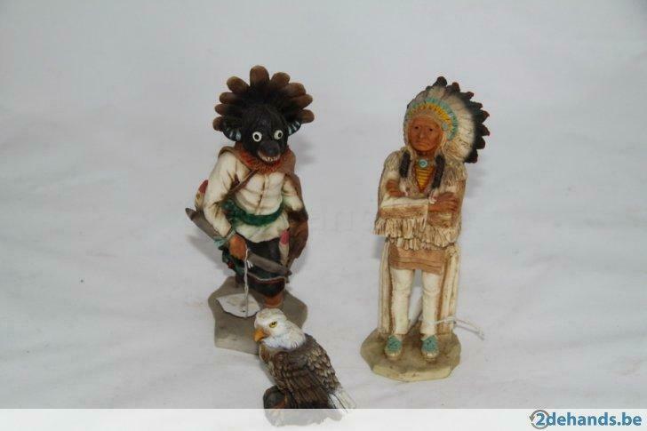 2 indianen beeldjes, Gebruikt