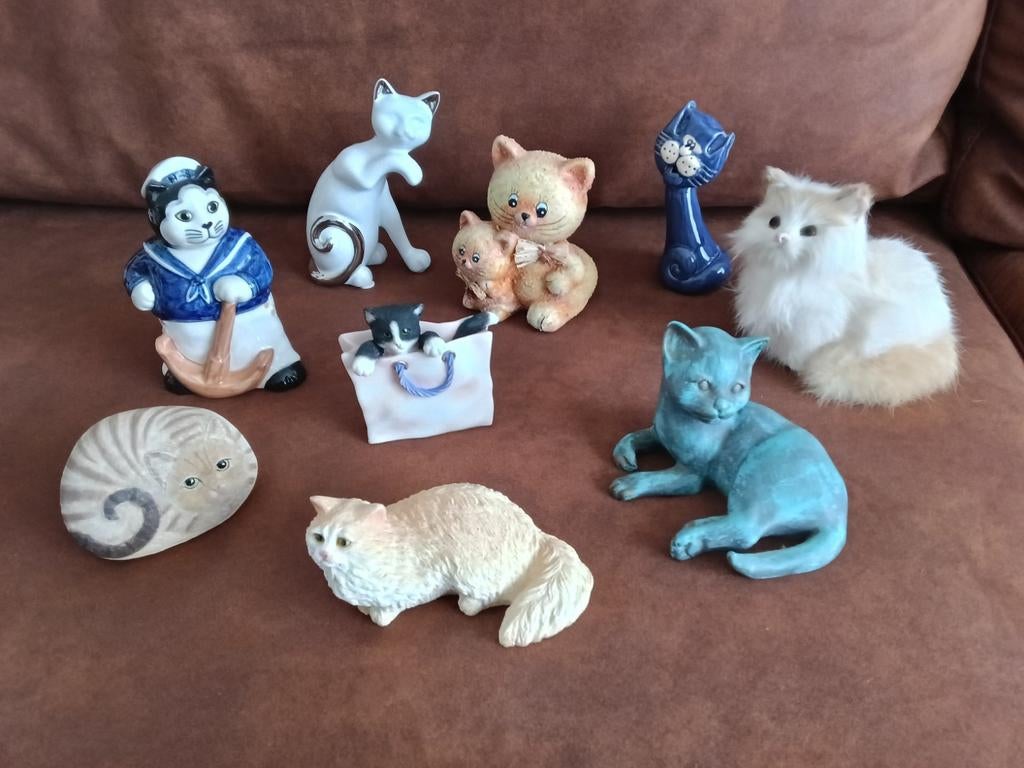 katten beeldjes, Ophalen of Verzenden, Zo goed als nieuw