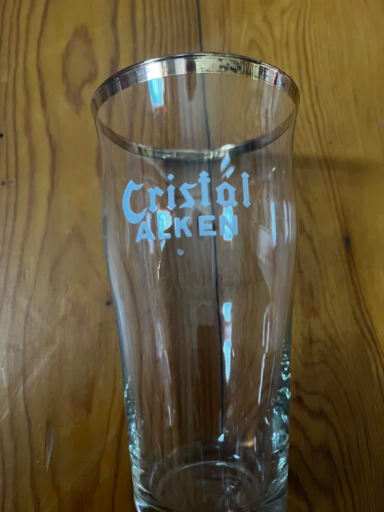 Bierglas Cristal Alken, Ophalen of Verzenden, Zo goed als nieuw