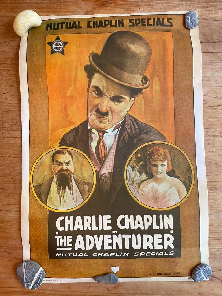 Poster Charlie Chaplin, Ophalen, A1 t/m A3, Film en Tv, Rechthoekig Staand