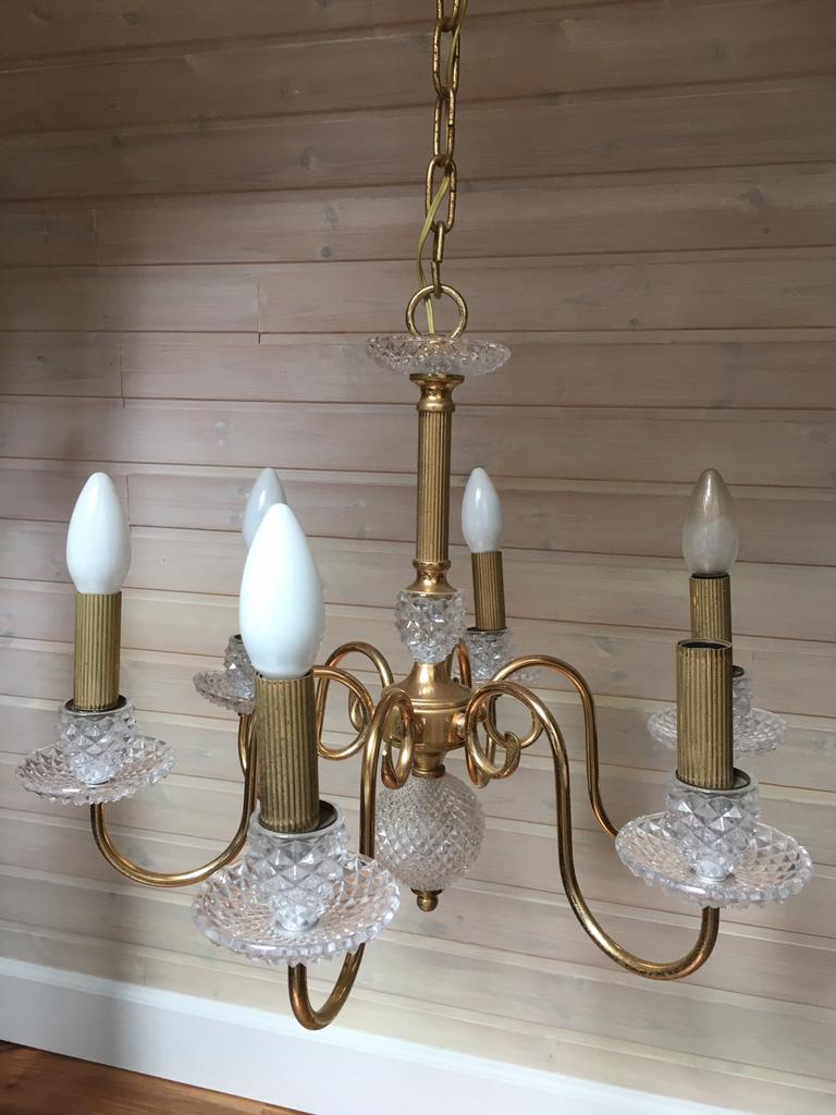 Vintage luster, Ophalen of Verzenden, Gebruikt, Glas