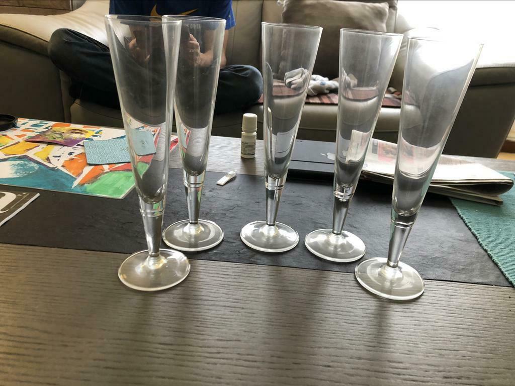 Cava of champagne glazen, Ophalen, Zo goed als nieuw