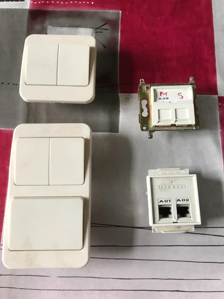Interrupteur et prise rj45 muraux, Ophalen, Gebruikt, Overige typen