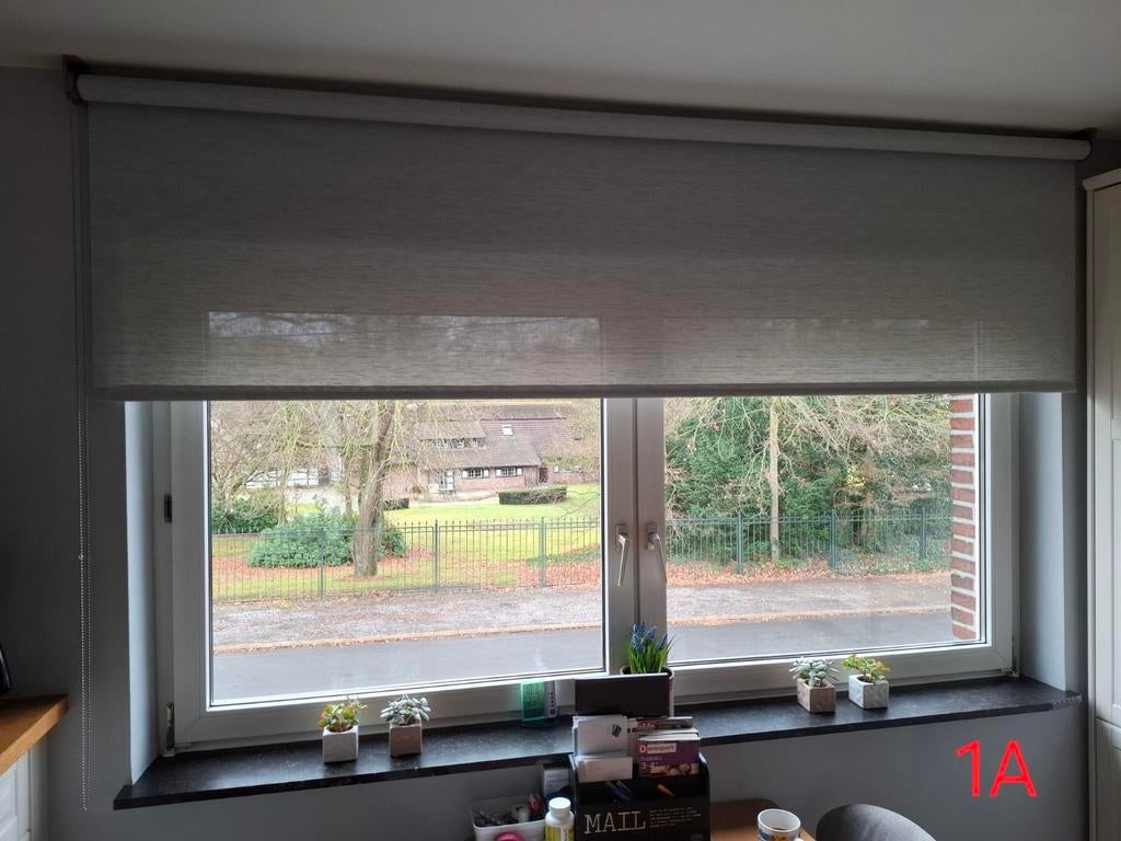 Kwaliteitsvolle screen!, Huis en Inrichting, Stoffering | Gordijnen en Lamellen, Zo goed als nieuw, Blauw, Grijs, Ophalen