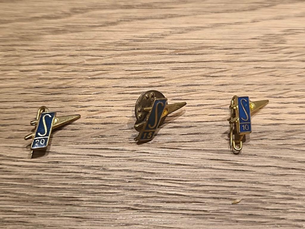 Officiële Sabena pins 10-15-20 dienstjaren, Enlèvement