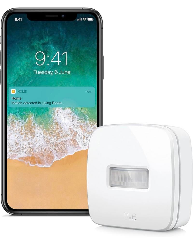 Eve Motion Capteur de mouvement sans fil HomeKit Apple, Utilisé, Détecteur, Capteur ou Alarme, Mouvement, Sans fil