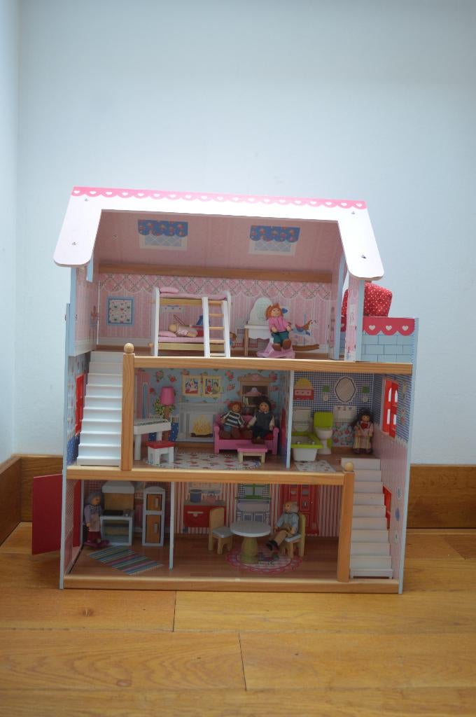 poppenhuis, Kinderen en Baby's, Ophalen, Zo goed als nieuw, Poppenhuis