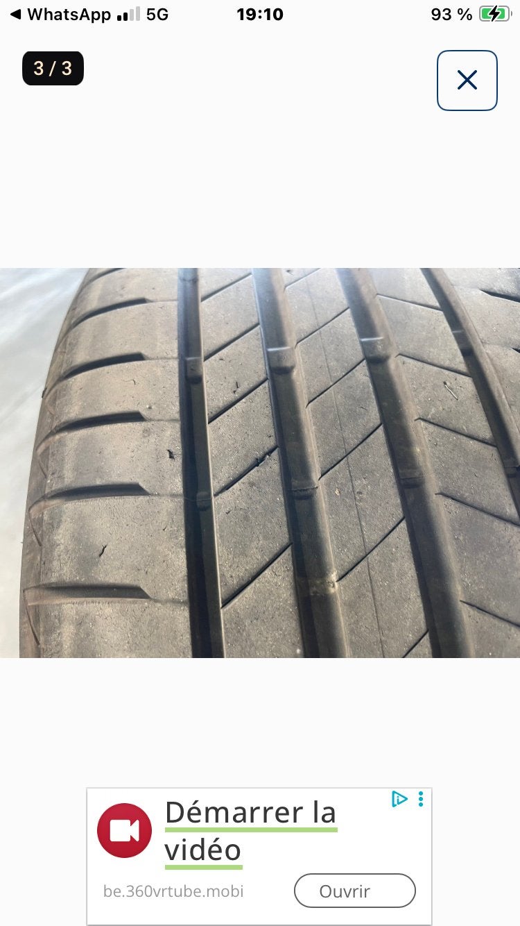 Bridgestone zomerbanden, Auto-onderdelen, Ophalen, Gebruikt