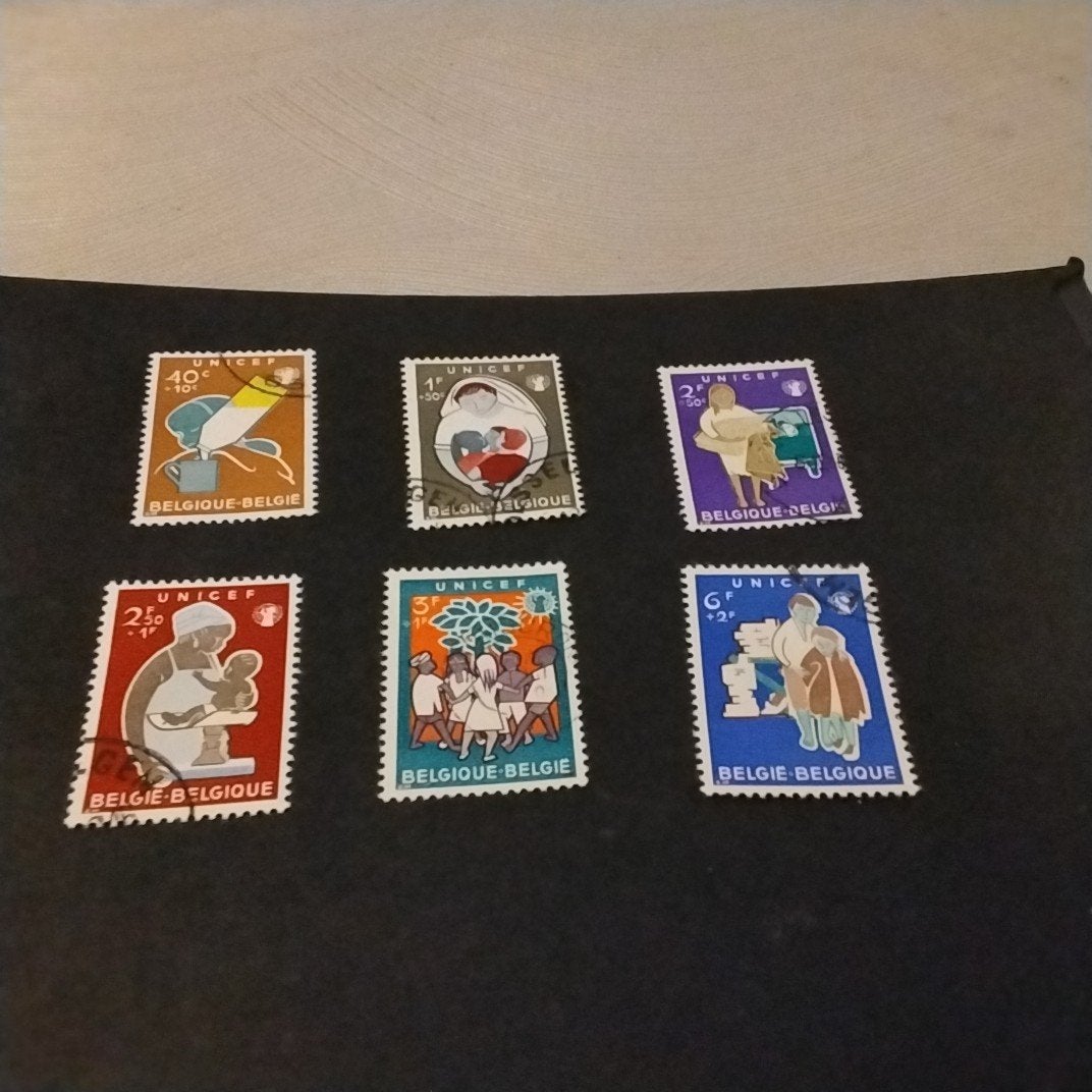 BELGIE 1153/1158 gestempeld met cote 8,00 €, Ophalen of Verzenden, Gestempeld