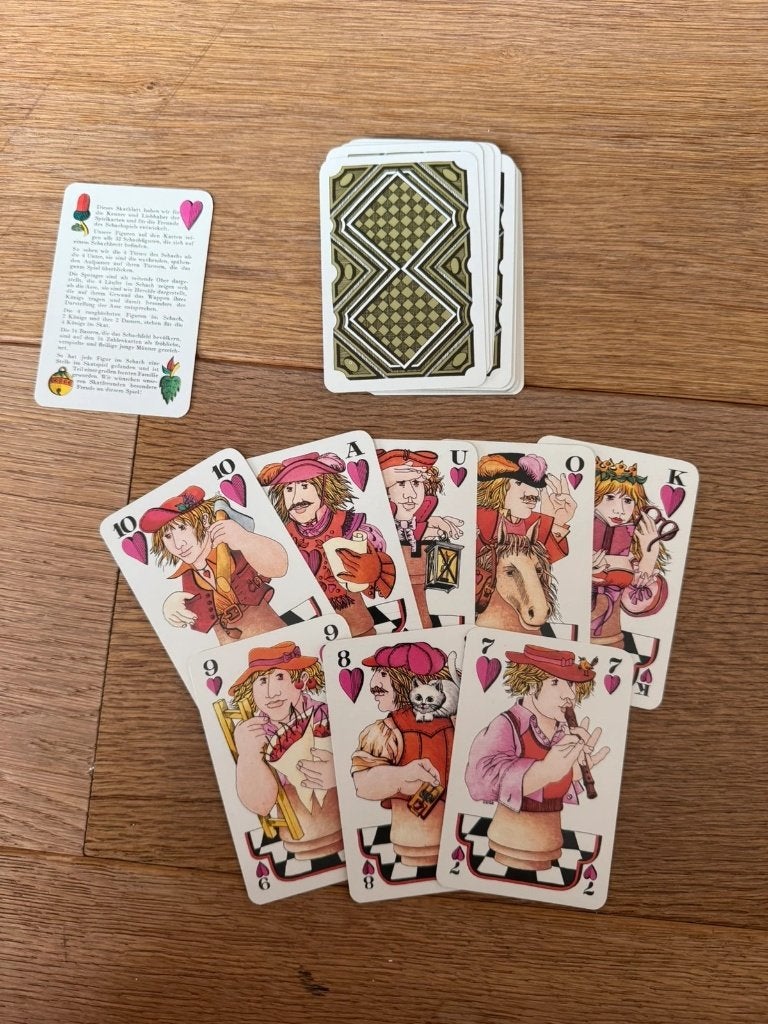 Jeu de cartes Schach-Skat Échecs Altenburger DDR, Collections, Enlèvement ou Envoi, Comme neuf, Carte(s) à jouer