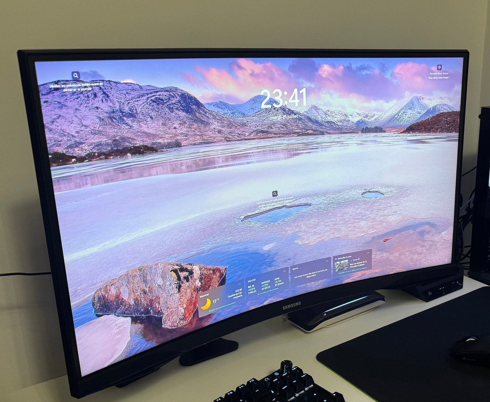 Ecran Gaming G5 Odyssey 27 incurvée 1440p 165hz, Enlèvement, Comme neuf, Gaming